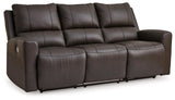 Boxmere Storm Leather Power Reclining Sofa