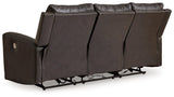 Boxmere Storm Leather Power Reclining Sofa