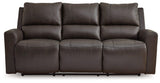 Boxmere Storm Leather Power Reclining Sofa