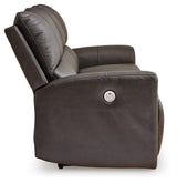 Boxmere Storm Leather Power Reclining Sofa