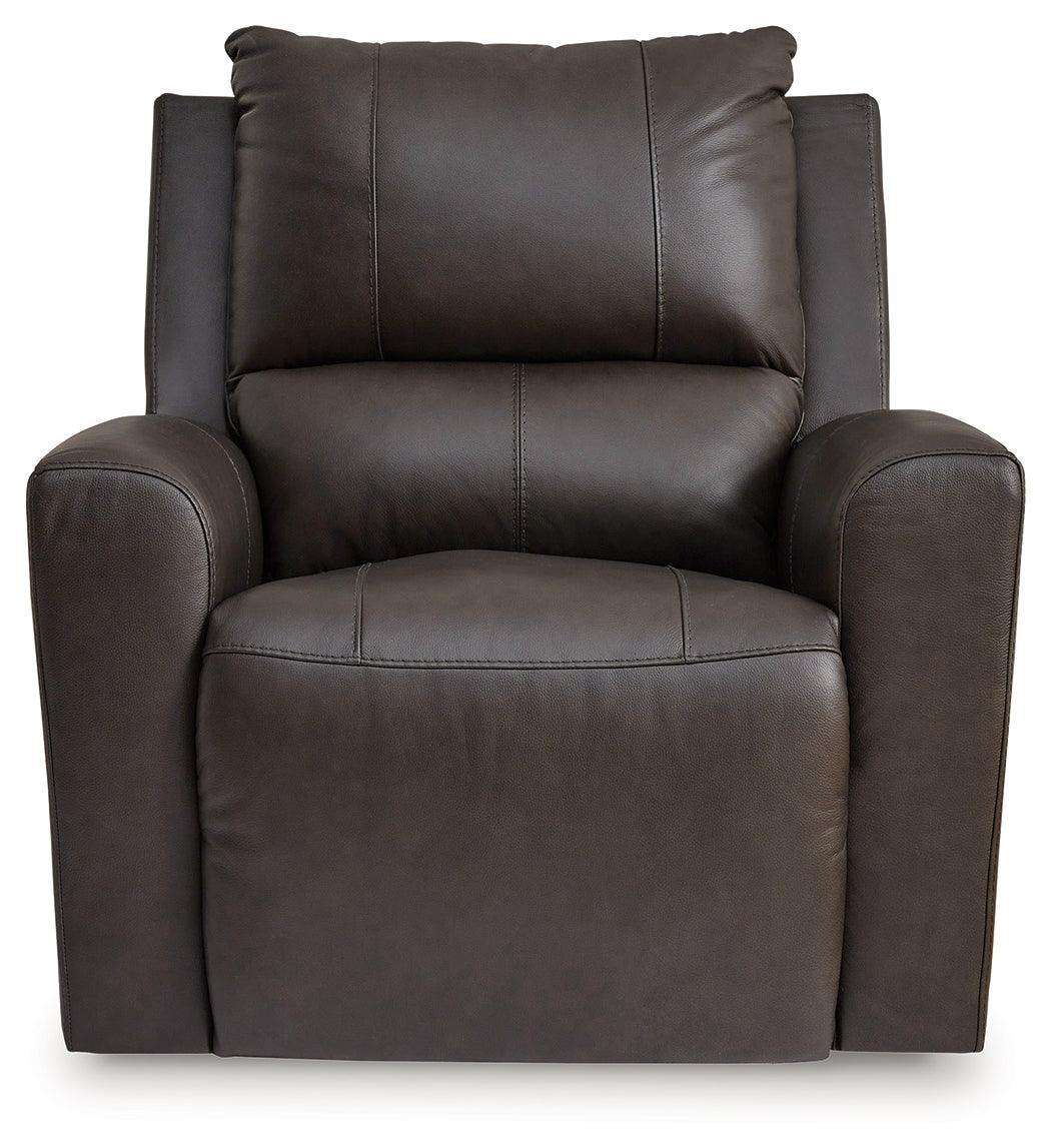 Boxmere Storm Leather Power Recliner