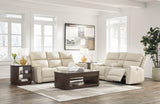 Dahlmoore Almond Sofa and Loveseat