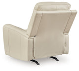 Dahlmoore Almond Leather Power Recliner
