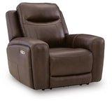 Gravier Cordova Leather Power Recliner angled view