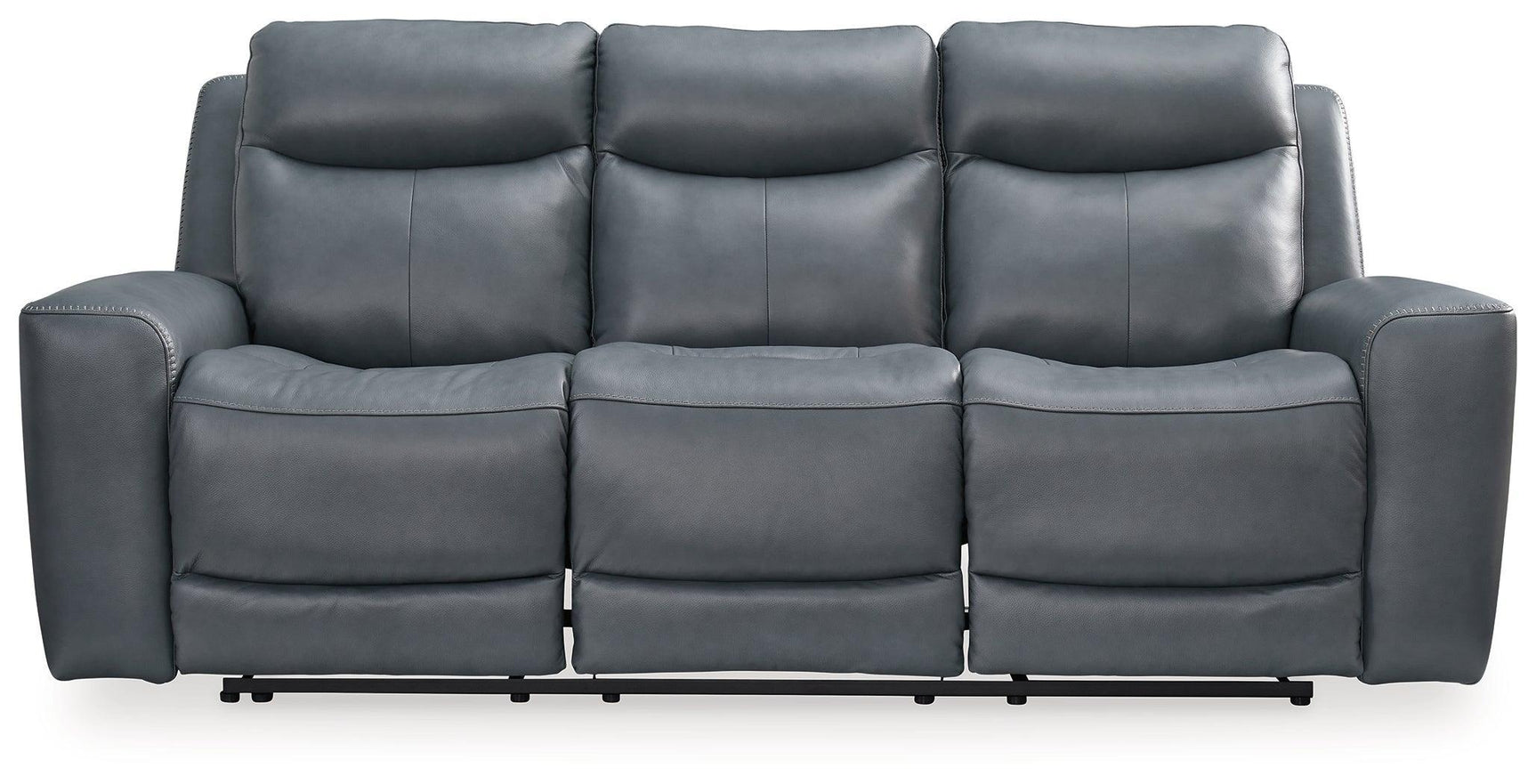 Mindanao Steel Leather Power Reclining Sofa