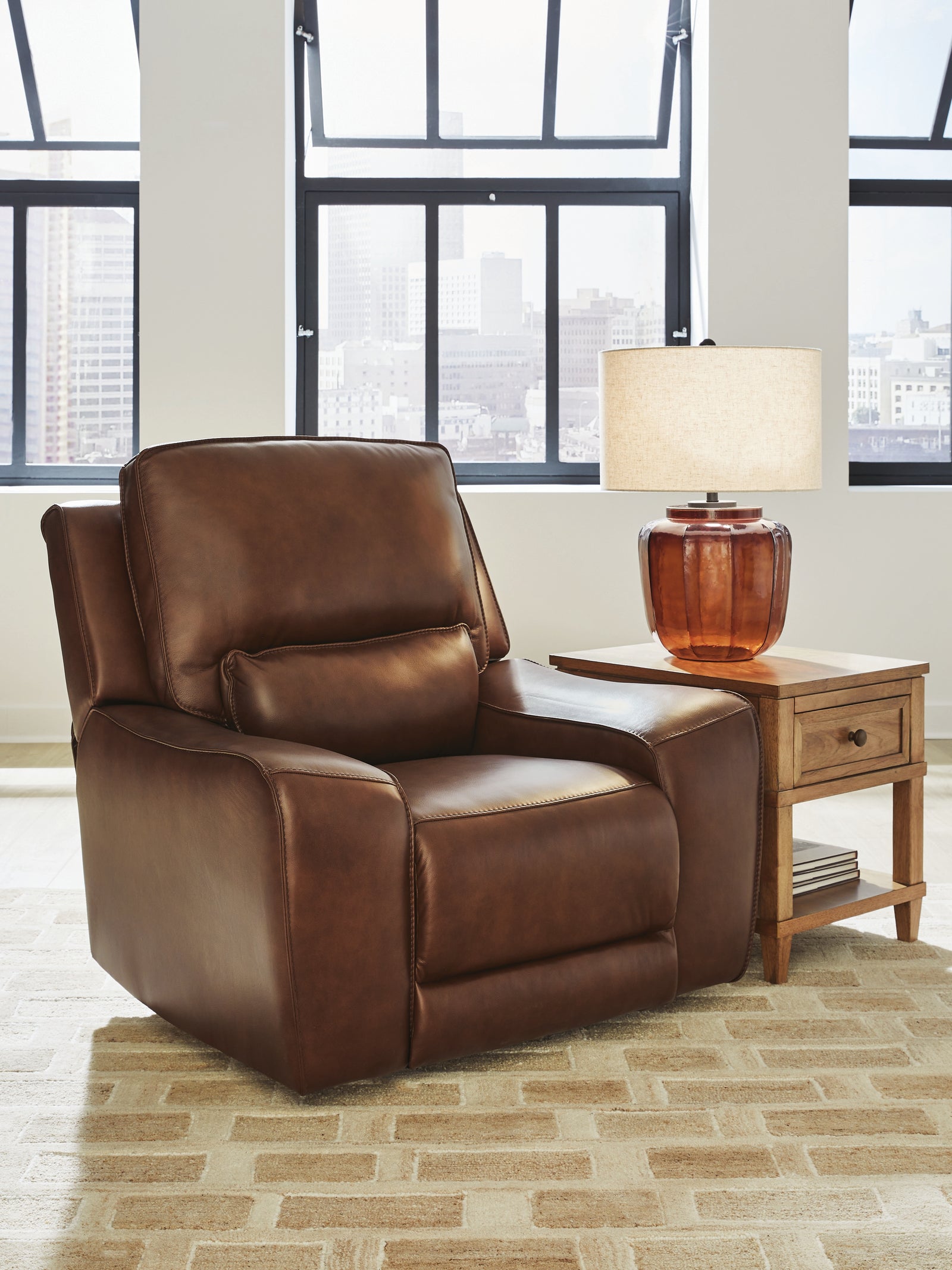 DeepWakes Canyon Leather Power Recliner