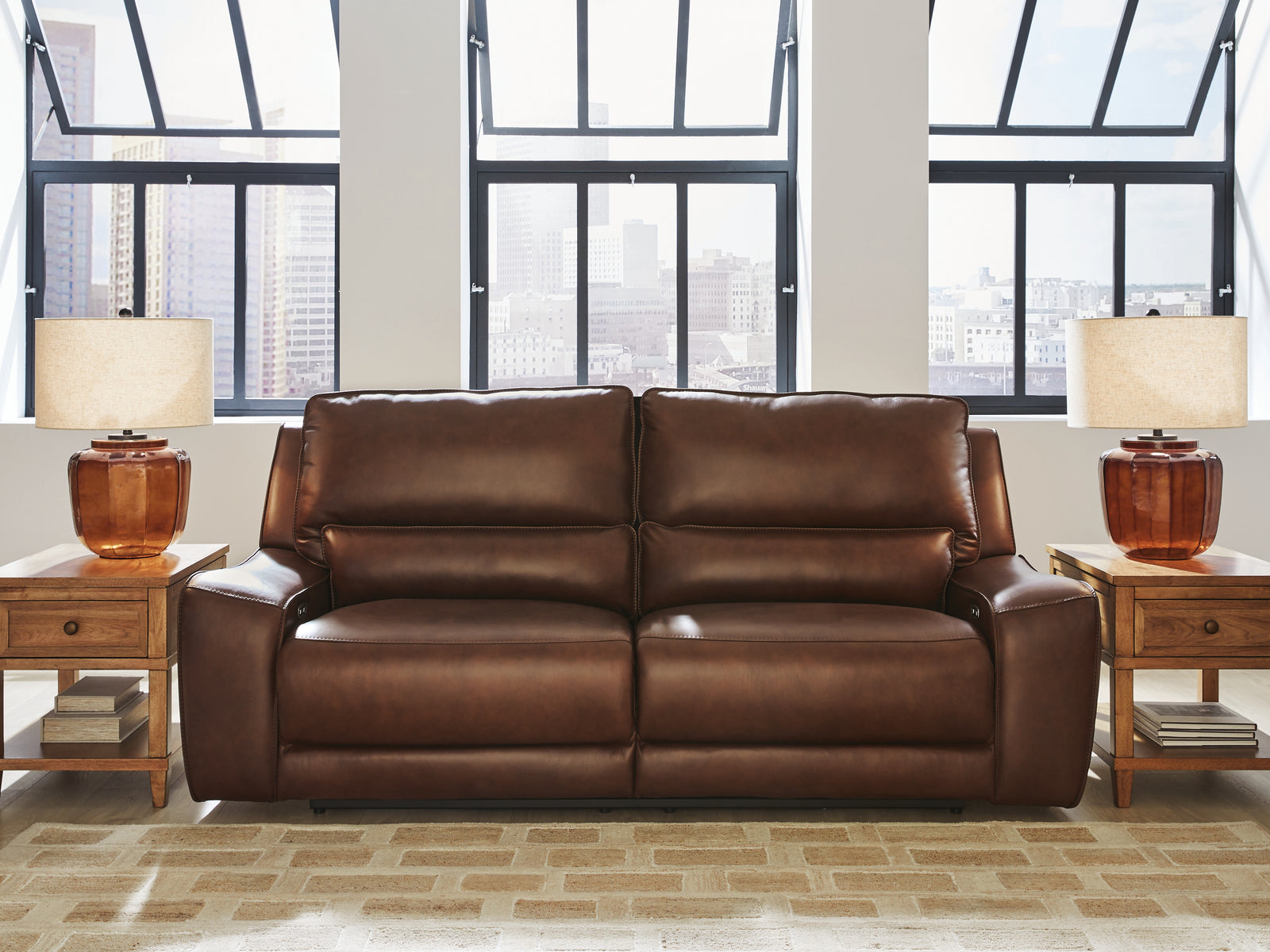 DeepWakes Canyon Leather Power Reclining Sofa