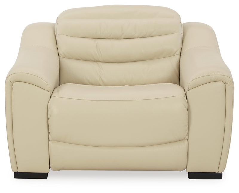 Center Cream Line 6-Piece Sectional With Recliner
