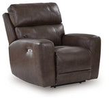 Crossplex Smoke Leather Power Recliner