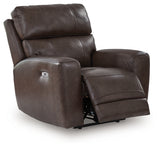 Crossplex Smoke Leather Power Recliner