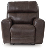 Crossplex Smoke Leather Power Recliner