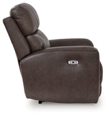 Crossplex Smoke Leather Power Recliner