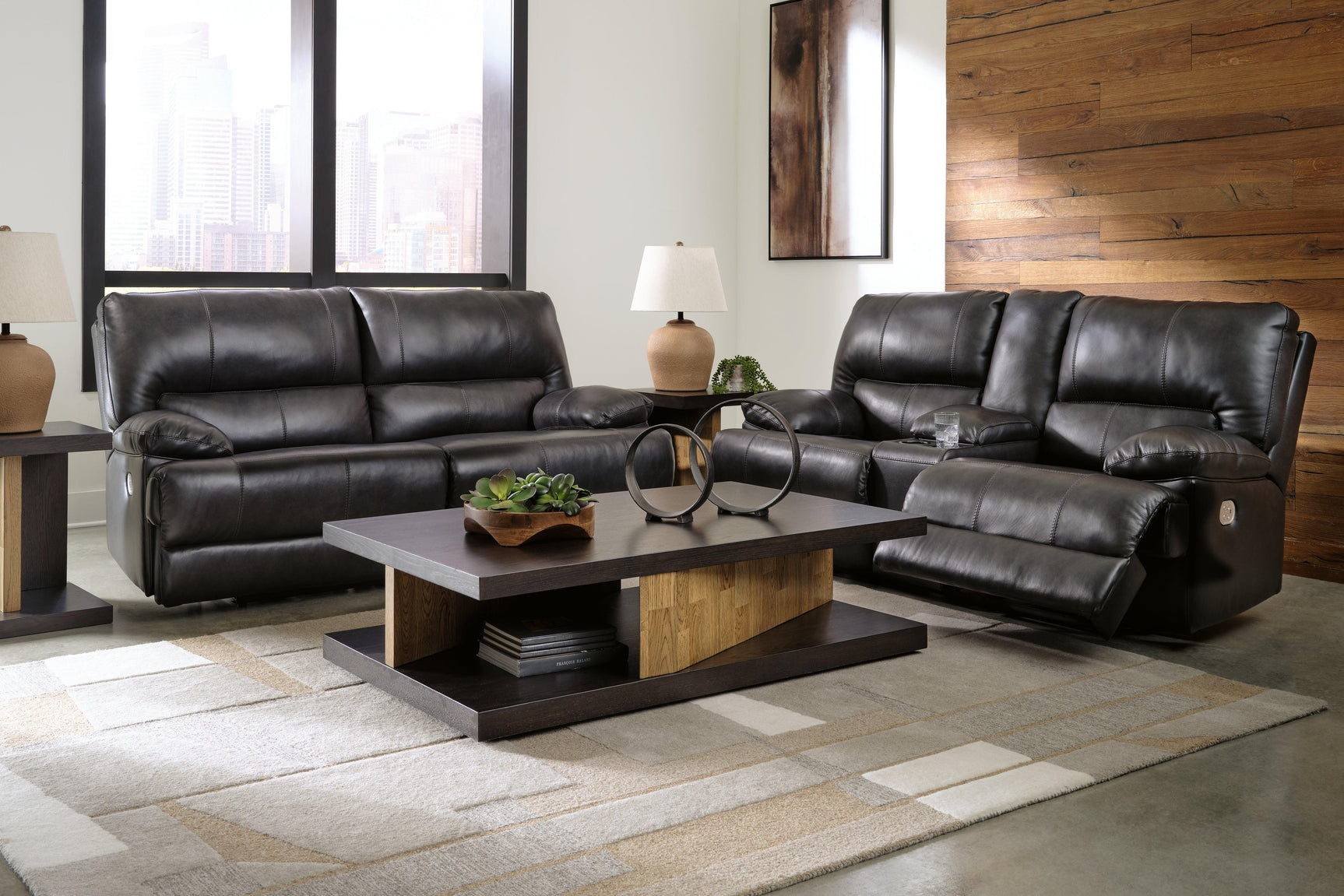 Mountainous Eclipse Sofa And Loveseat