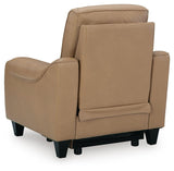 Mosswell Toffee Leather Power Recliner