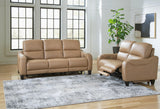 Mosswell Toffee Sofa and Loveseat