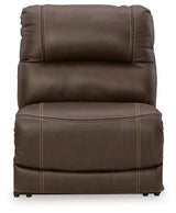 Dunleith Chocolate 9-Piece Power Reclining Sectional