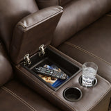 Dunleith Chocolate 9-Piece Power Reclining Sectional