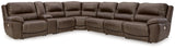 Dunleith Chocolate 7-Piece Power Reclining Sectional