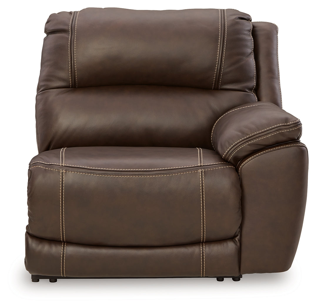Dunleith Chocolate 9-Piece Power Reclining Sectional