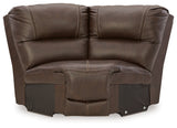 Dunleith Chocolate 9-Piece Power Reclining Sectional