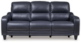 Mercomatic Ocean Leather Power Reclining Sofa