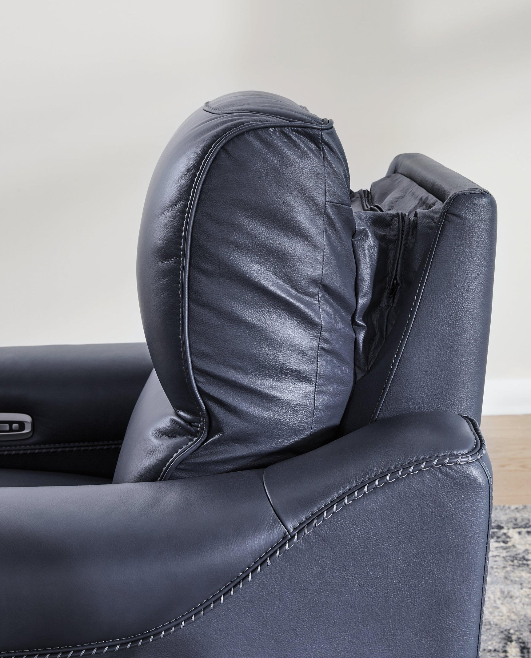 Mercomatic Ocean Leather Power Reclining Loveseat