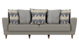 Dolce Padua Cream/blue 3-Seater Sofa Bed - Ella Furniture
