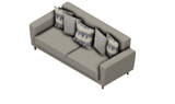 Dolce Padua Cream/blue 3-Seater Sofa Bed - Ella Furniture