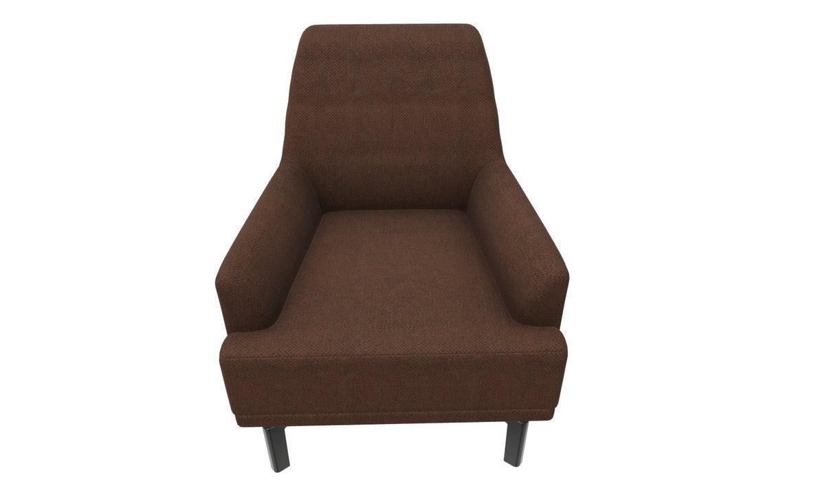 Dorian Brown Armchair - Ella Furniture