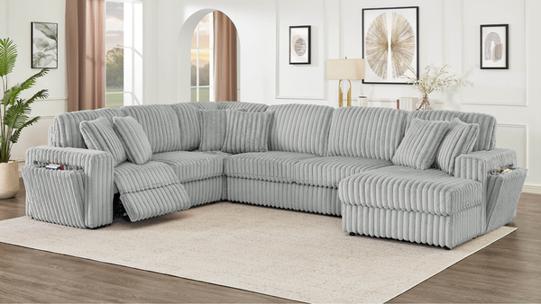 Rana Grey Reclining Sectional