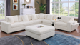 Snuggle Station Cream Reclining 6 or 7-Piece Sectional from Ella Furniture