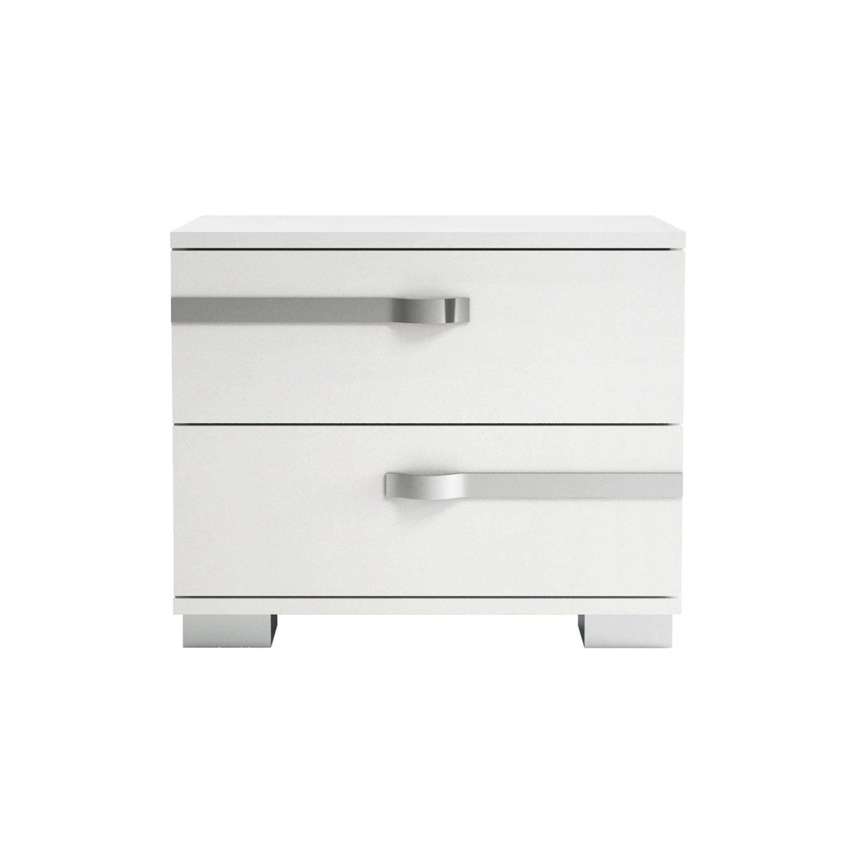 Volare Croco White Nightstand