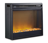 Trinell Brown 63" Tv Stand With Electric Fireplace - Ella Furniture
