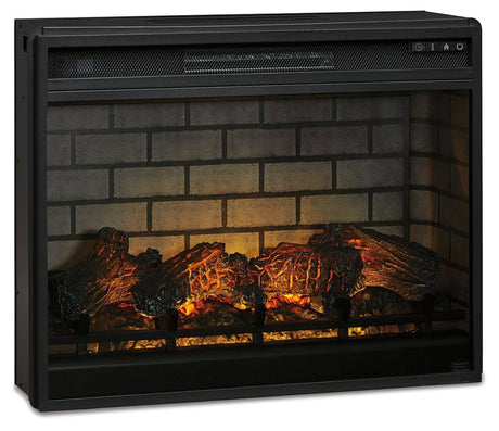 Entertainment Accessories Black Electric Infrared Fireplace Insert - Ella Furniture