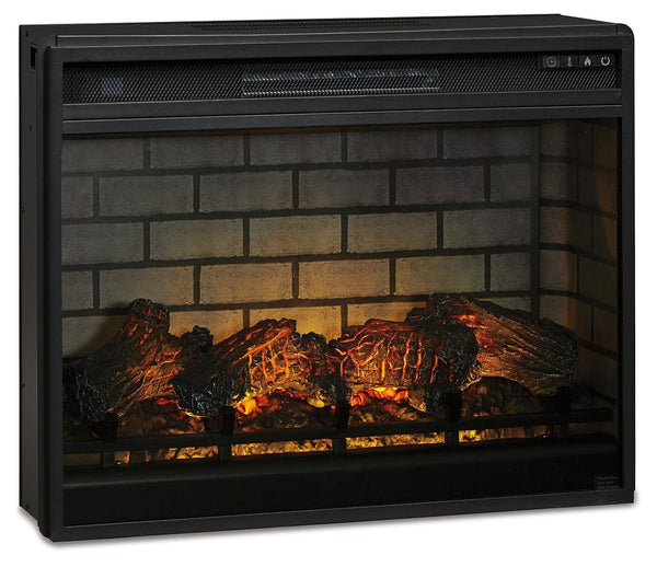 Entertainment Accessories Black Electric Infrared Fireplace Insert - Ella Furniture
