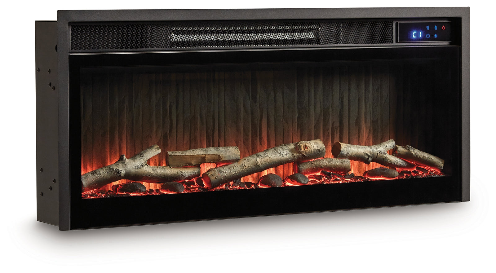 Entertainment Accessories Black Fireplace Insert