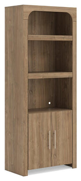 Dovander Brown Display Cabinet angled view