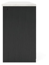 Cadmori Black/White 63" TV Stand view 3