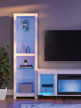 Brollevi White 3-Piece Entertainment Center