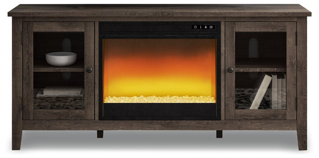 Arlenbry Gray 60" Tv Stand With Electric Fireplace W275W2 - Ella Furniture