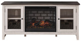 Dorrinson Two-tone 60" Tv Stand With Electric Fireplace W287W3 - Ella Furniture