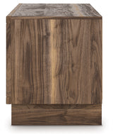 Zadilyn Brown 72" TV Stand with Electric Fireplace