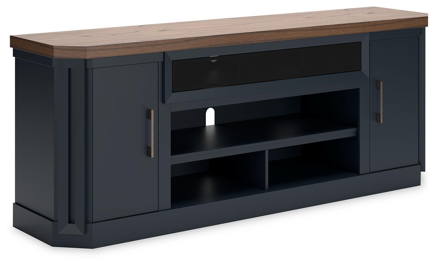 Landocken Brown/blue 83" Tv Stand - Ella Furniture