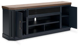 Landocken Brown/blue 83" Tv Stand - Ella Furniture