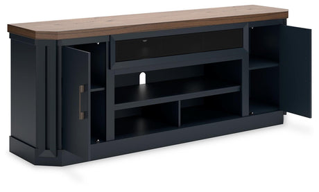 Landocken Brown/blue 83" Tv Stand - Ella Furniture