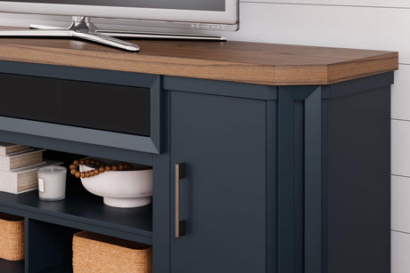 Landocken Brown/blue 83" Tv Stand - Ella Furniture