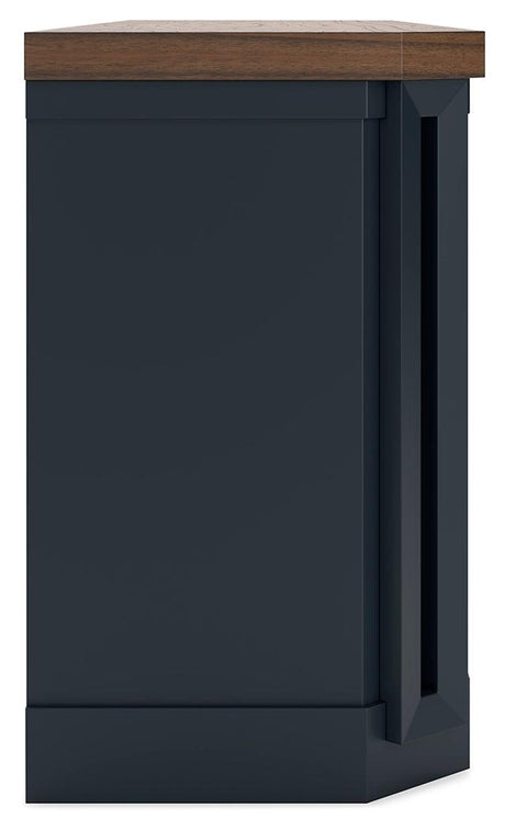 Landocken Brown/blue 83" Tv Stand - Ella Furniture