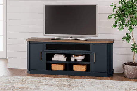 Landocken Brown/blue 83" Tv Stand - Ella Furniture