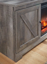 Wynnlow Gray 63" Tv Stand With Electric Fireplace - Ella Furniture