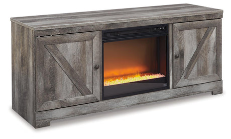 Wynnlow Gray 63" Tv Stand With Electric Fireplace - Ella Furniture